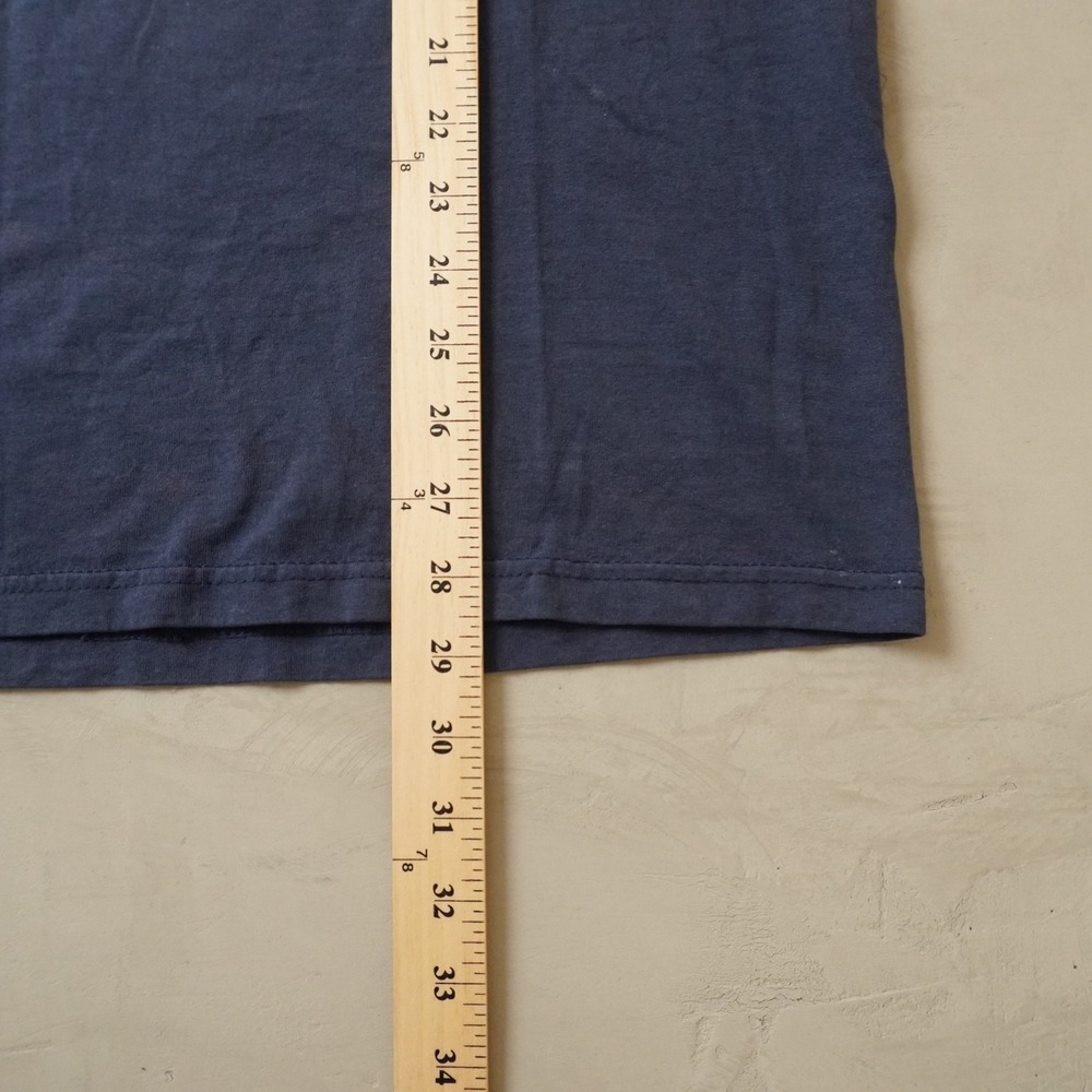 Vintage Adidas Faded Graphic T-Shirt XL Mens Navy Blue Faded Distressed Logo Tee - Picture 7 of 7